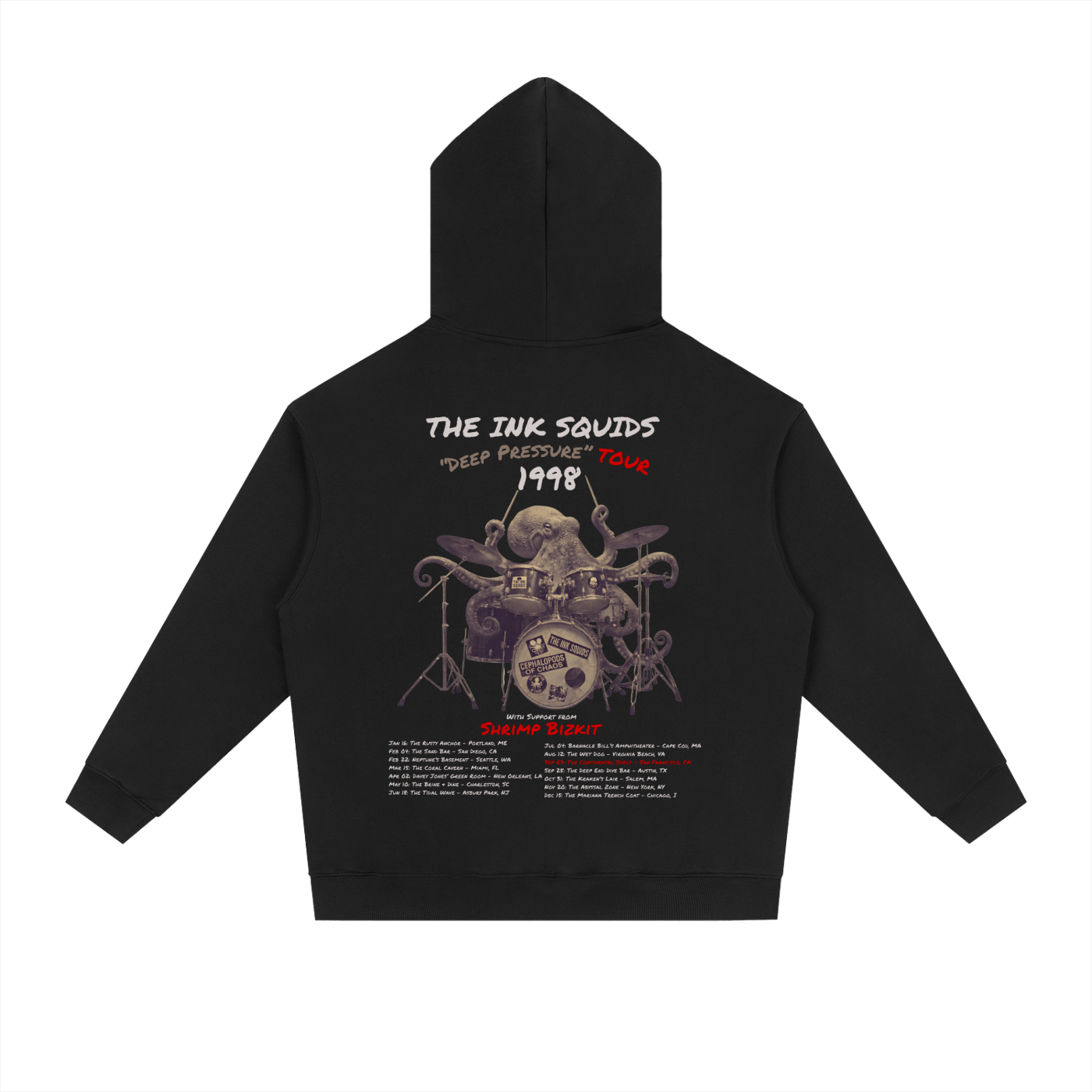 "The Ink Squids" 1998 Deep Pressure Tour Hoodie (Unisex)