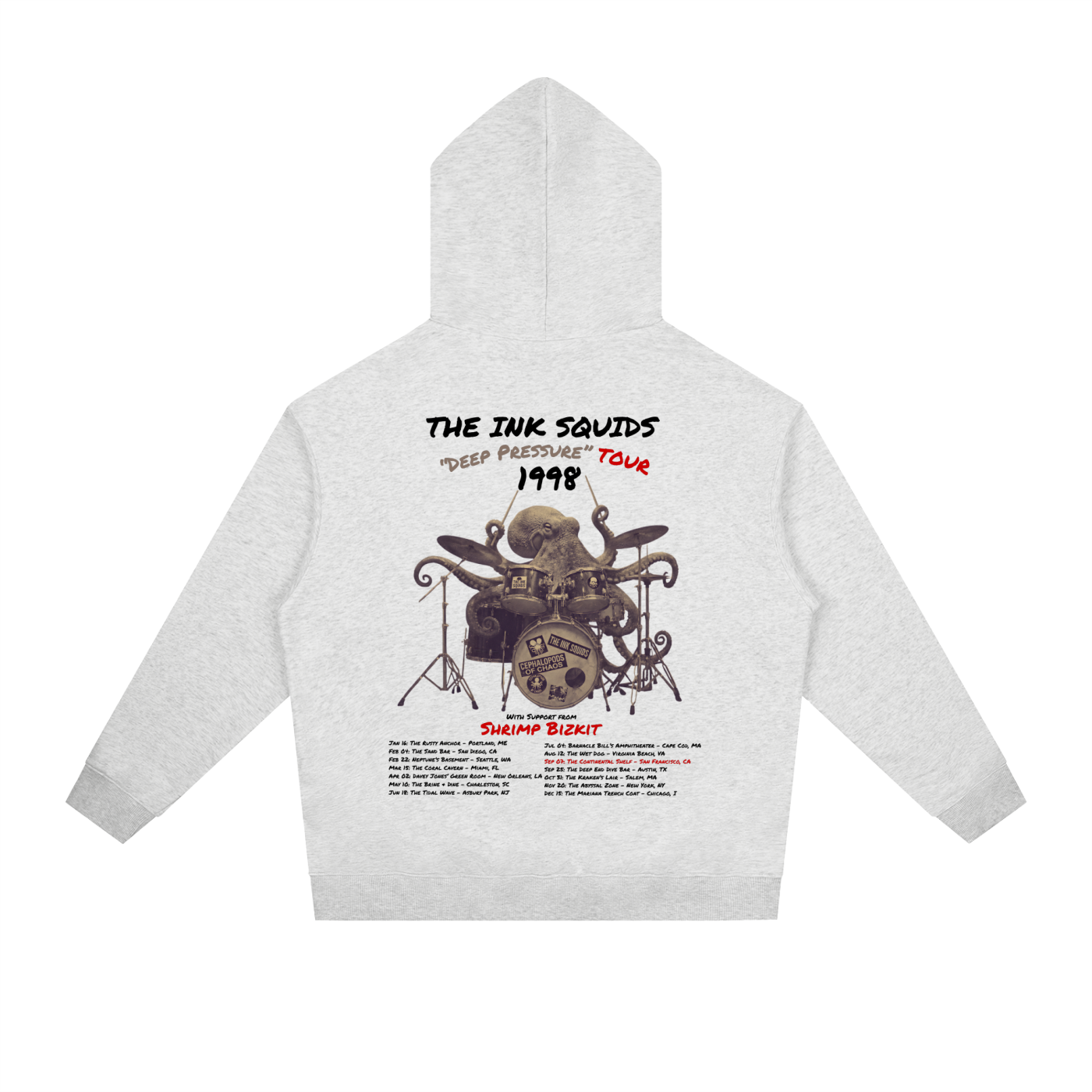 "The Ink Squids" 1998 Deep Pressure Tour Hoodie (Unisex)
