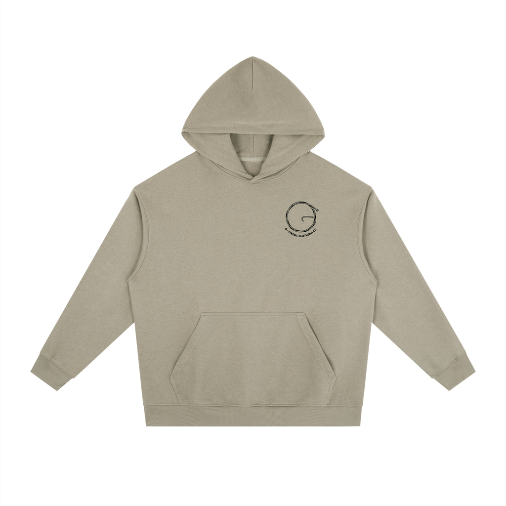 G-String Clothing Signature Heavyweight Drop-Shoulder Front Logo Hoodie (Unisex)