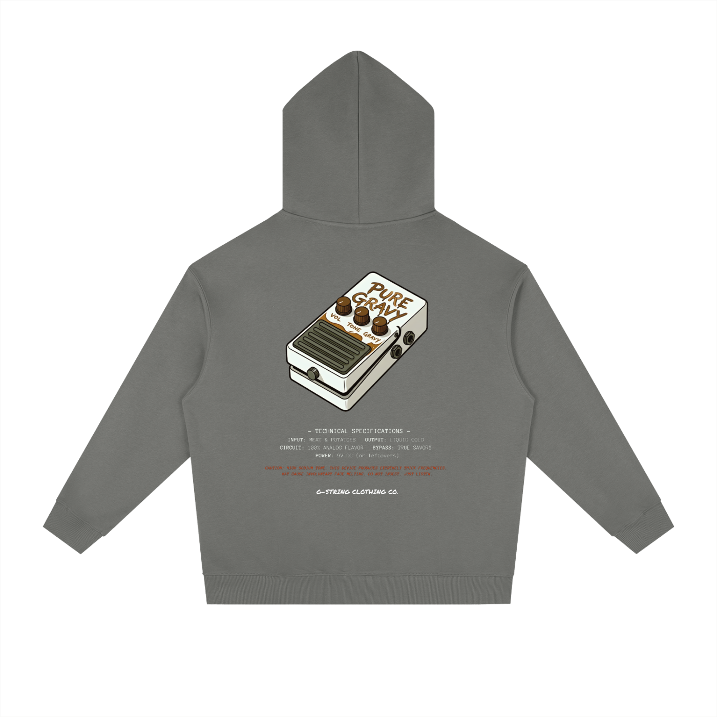 "Pure Gravy" Guitar/Bass Effects Pedal Hoodie (Unisex)